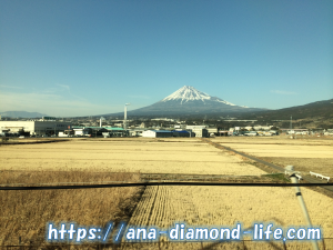 新幹線から富士山